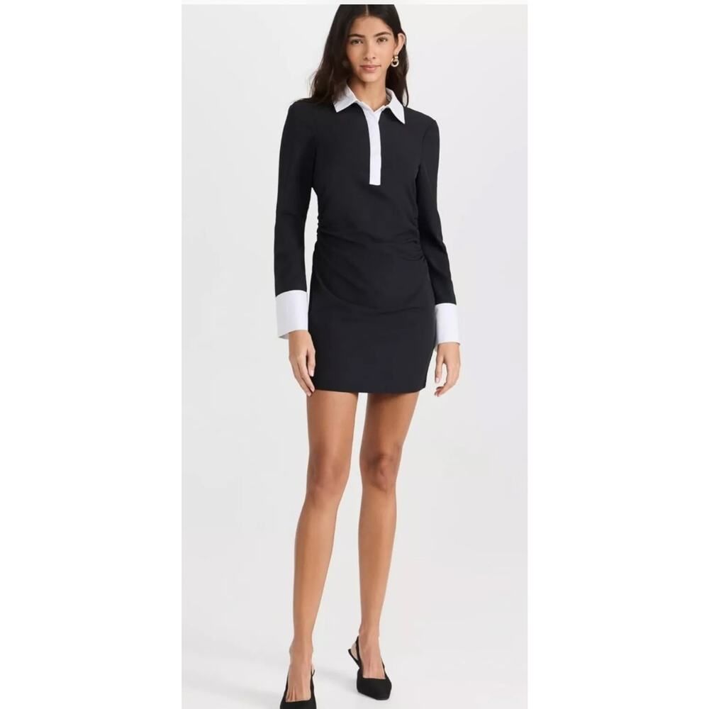Cinq à Sept Black and White Mini Dress